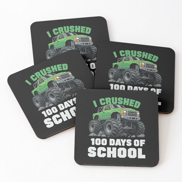 Item preview, I Crushed 100 Days of School Monster Truck designed and sold by Alex Songs.