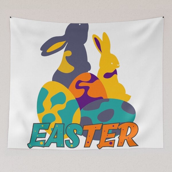 Item preview, Easter Rabbit colorful designed and sold by KhunChod.