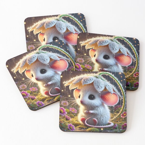 Item preview, White Mouse in the Rain designed and sold by Astralia.