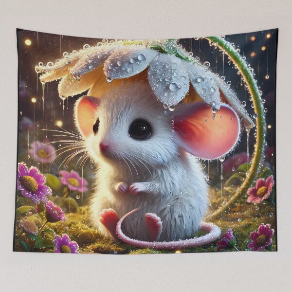 Item preview, White Mouse in the Rain designed and sold by Astralia.