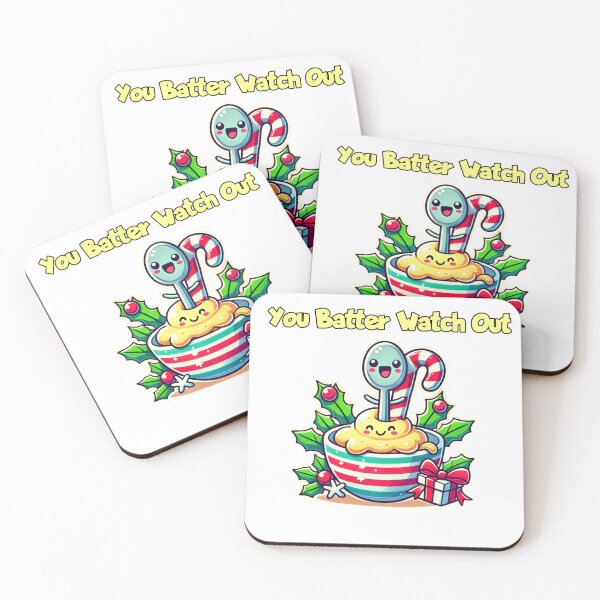 Item preview, You Batter Watch Out - Funny Holiday Baking Pun, Cute Christmas Gift designed and sold by LilMessyKitchen.