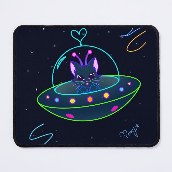 Item preview, Spaceship Meow designed and sold by Poky6666.