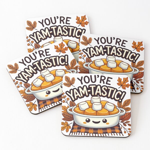 Artikelvorschau, You're Yam-Tastic - Lustiges Thanksgiving-Wortspiel, süßes Weihnachtsgeschenk entworfen und verkauft von LilMessyKitchen.