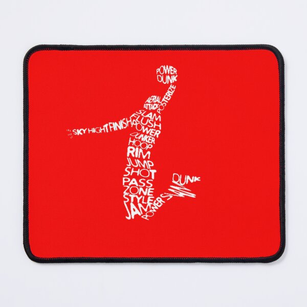 Item preview, Basketball Player Typography Dunk Silhouette - Dark Sport Art designed and sold by Phoenix Créations.