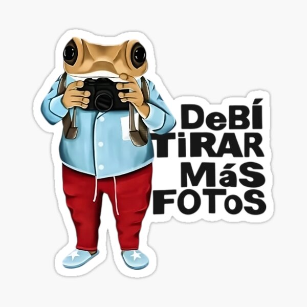 Vista previa del artículo con la obra «DeBÍ TiRAR MÁS FOTOS - Bad Bunny», diseñado y vendido por The Graceful Goods.