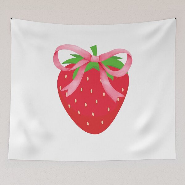 Item preview, Cute Strawberry and Bow Coquette designed and sold by thebest-2studio.