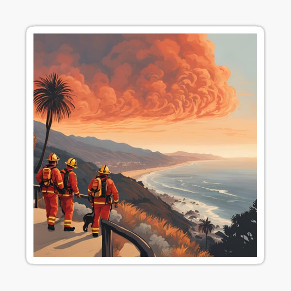 Item preview, Pacific Palisades Malibu Wildfires 2025  designed and sold by CaliforniaTreasuresandDeals.