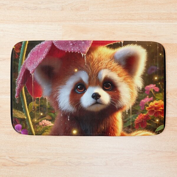 Item preview, Red Panda in the Rain designed and sold by Astralia.