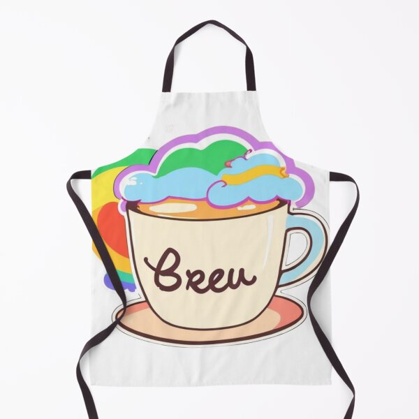 Item preview, Cloudy Rainbow Brew: Whimsical Coffee Cup Art designed and sold by Spicex2.