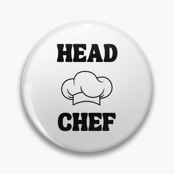 Item preview, Head Chef, With Chefs Hat in Black and White designed and sold by AASparksDesigns.