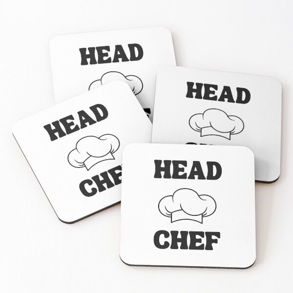 Item preview, Head Chef, With Chefs Hat in Black and White designed and sold by AASparksDesigns.