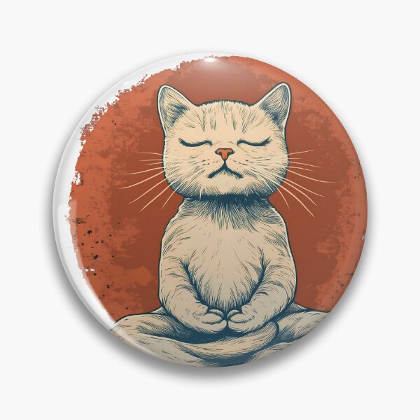 Item preview, Meditating Cat designed and sold by LifmusGoDesigns.
