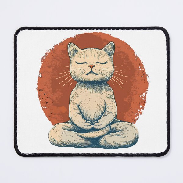 Item preview, Meditating Cat designed and sold by LifmusGoDesigns.