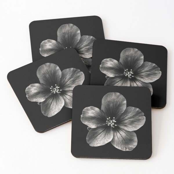 Item preview, Black and White Butterwort Flower v3 designed and sold by PiranhaEatFashion.