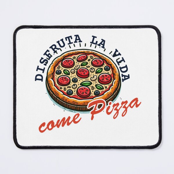 Item preview, Disfruta la vida come Pizza designed and sold by DibuHumor.