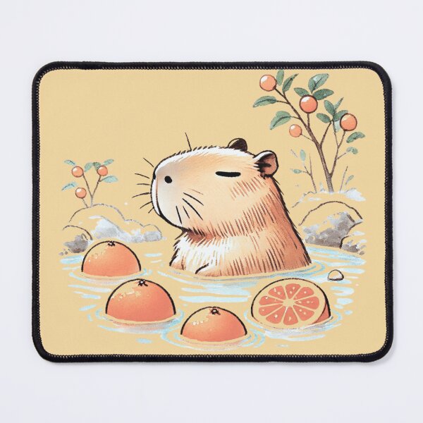Item preview, Capybara's Grapefruit Bath designed and sold by EllyArtStudio.