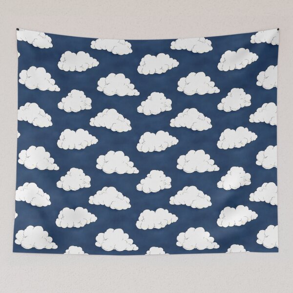 Item preview, Fluffy cartoon clouds designed and sold by NazarART.