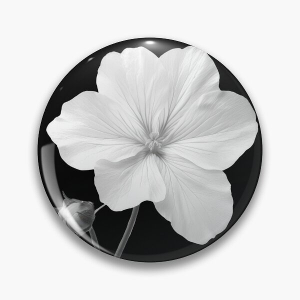 Item preview, Black and White Campion Flower v1 designed and sold by PiranhaEatFashion.