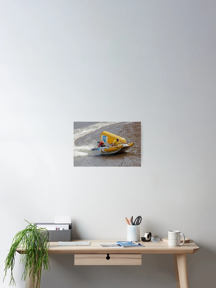Thumbnail 2 of 3, Poster, High-Speed Inflatable Boat Racing designed and sold by David Patterson.