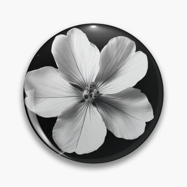 Item preview, Flor de campion en blanco y negro v2 designed and sold by PiranhaEatFashion.