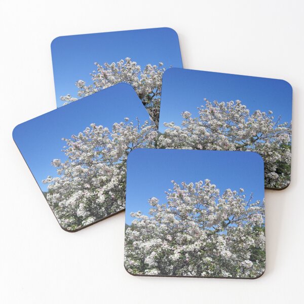 Item preview, White apple blossom, blue sky designed and sold by LittleBettyMakes.