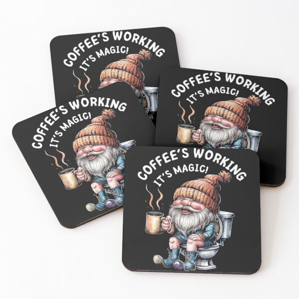 Item preview, Coffee Lover Gnome - Funny Coffee Art designed and sold by love3617.