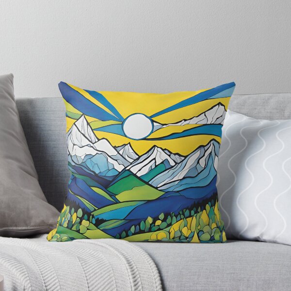 Aperçu de l'œuvre POP ART : Les montagnes créée et vendue par Elisabeth Kitzing.