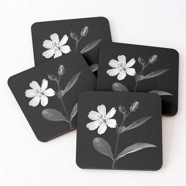 Item preview, Black and White Campion Flower v4 designed and sold by PiranhaEatFashion.