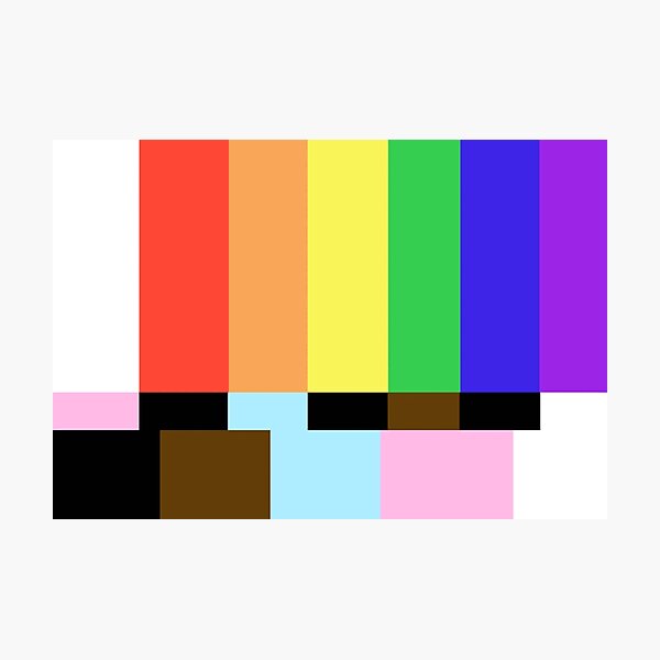 Item preview, colourful tv static  designed and sold by FussyTortoise.