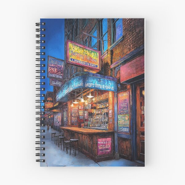 Item preview, Neighborhood Pub Dreams - Vintage Bar Scene designed and sold by TheSillySartor.