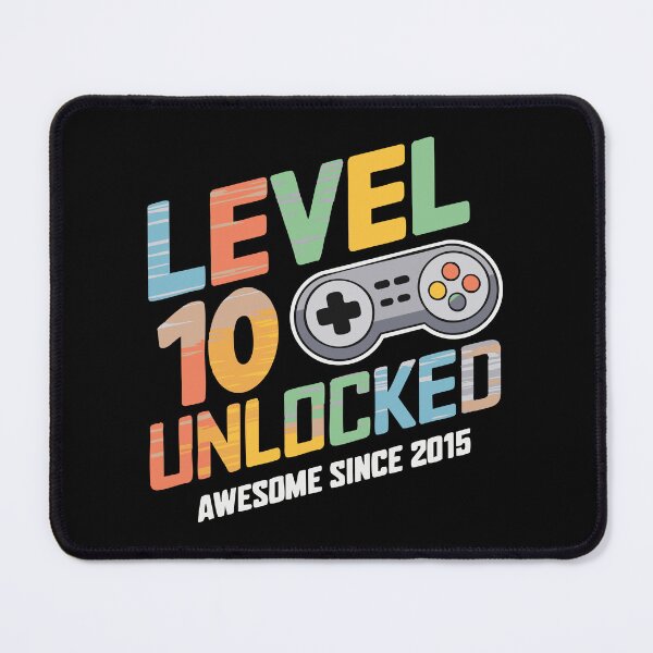 Item preview, Level 10 Unlocked Gamer 10th Birthday 2015 2025 gaming video computer designed and sold by w1ckerman.