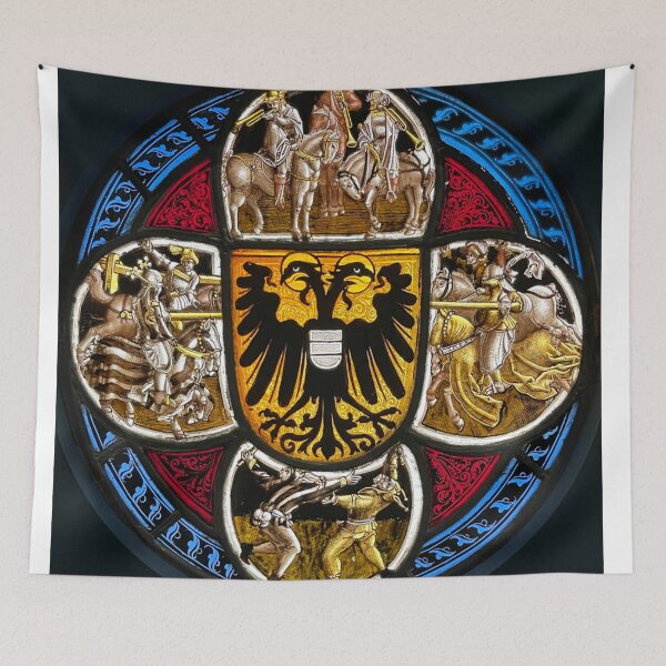 Item preview, Austrian stained glass rondel from 1500 designed and sold by ricoflinn.