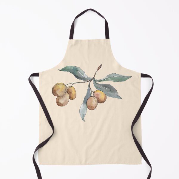 Item preview, Colorful Olive twig with leaves aquarelle designed and sold by EmeraldeaArt.