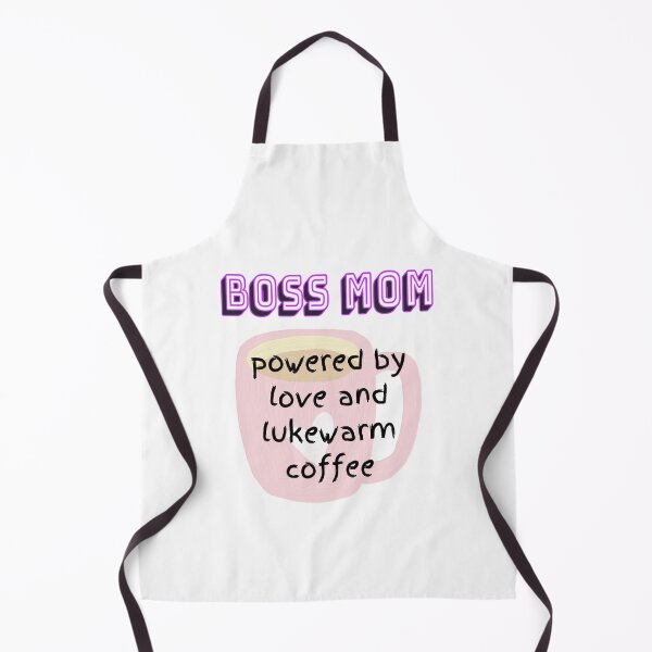 Item preview, Boss Mom - Powered by love and lukewarm coffee designed and sold by ArtfulKreations.