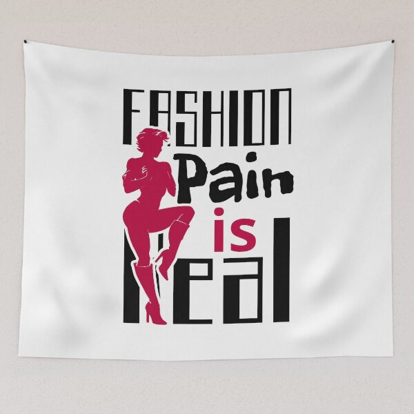 Item preview, Fashion Pain Is Real Crimson Silhouette Of Strength And Grace designed and sold by SplashTastic.