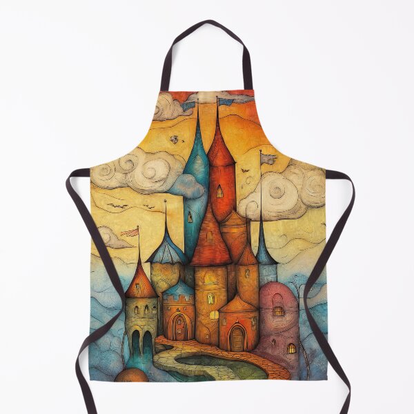 Item preview, Whimsical Castle Path - Fantasy Tower Art designed and sold by TheSillySartor.