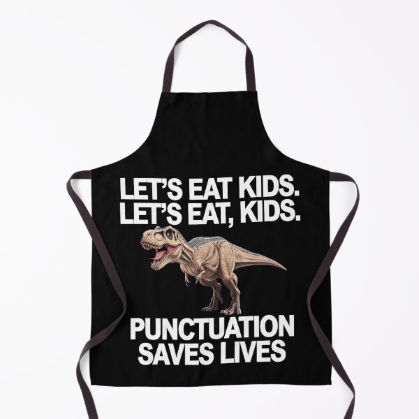 Item preview, Let's Eat Kids Funny Grammar Dino Punctuation Saves Lives designed and sold by Hananiah Merch.
