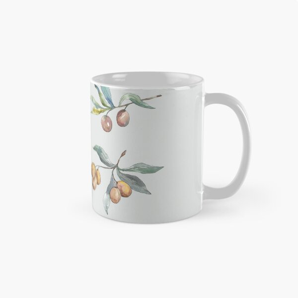 Item preview, watercolor olive twig set designed and sold by EmeraldeaArt.