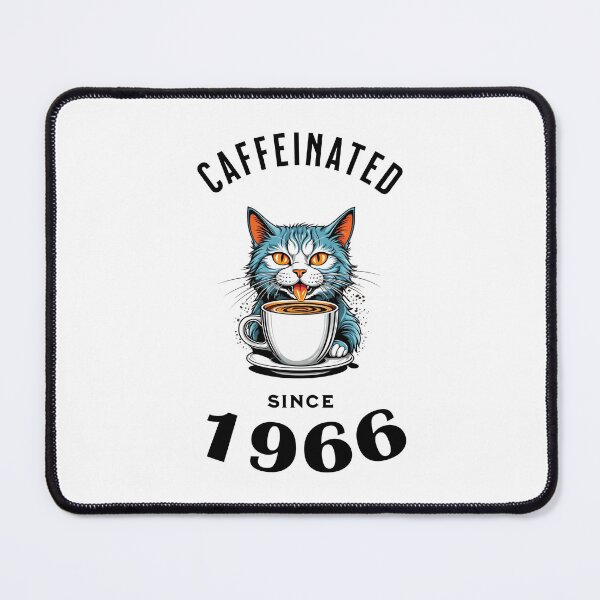 Item preview, Cat Caffeinated Since 1966 designed and sold by LegendaryDesigns.