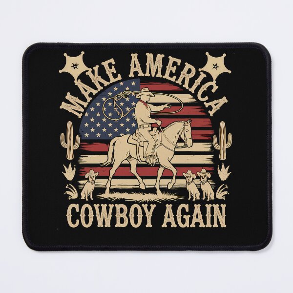 Item preview, Make America Cowboy Again - Lawn and Order Retro Design designed and sold by FocusedPatterns.