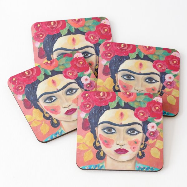 Item preview, Frida Kahlo Inspired Artwork Self Portrait designed and sold by Tamas Das.