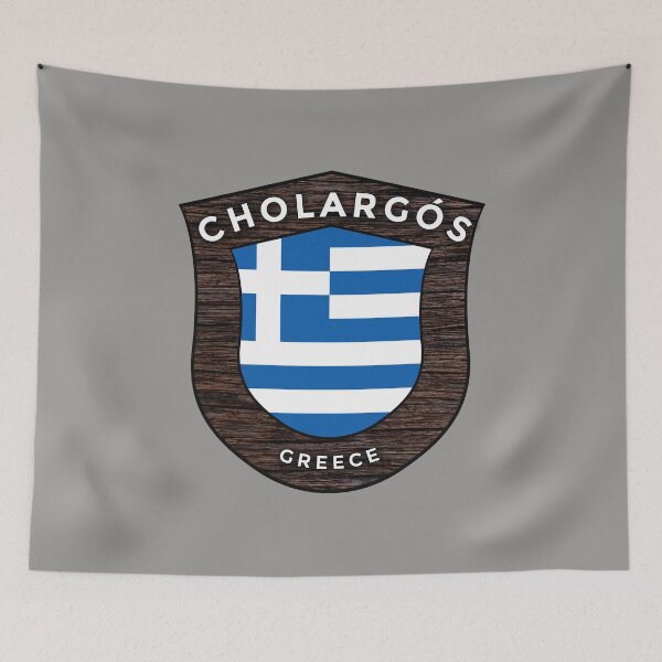 Item preview, Cholargós Greece Emblem Flag designed and sold by World Designs.