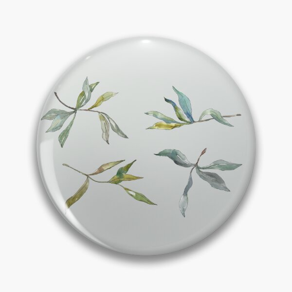 Item preview, watercolor olive leaves twig branch set designed and sold by EmeraldeaArt.