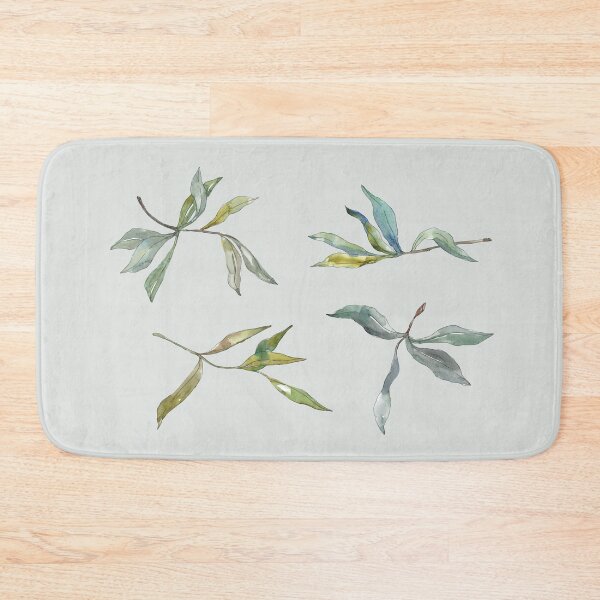 Item preview, watercolor olive leaves twig branch set designed and sold by EmeraldeaArt.