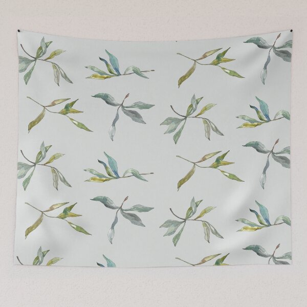 Item preview, watercolor olive leaves twig branch set designed and sold by EmeraldeaArt.