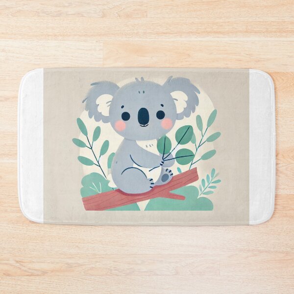 Artikelvorschau, Cute Koala with Eucalyptus Leaves entworfen und verkauft von carries-anatomy.