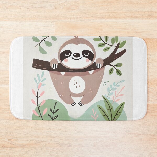 Item preview, Sloth Hanging on a Branch Cartoon designed and sold by carries-anatomy.