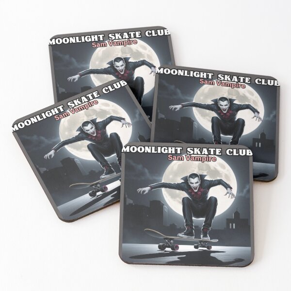 Item preview, Vampire Skateboarder, Moonlight Skate Club designed and sold by FroggyFly Designs.