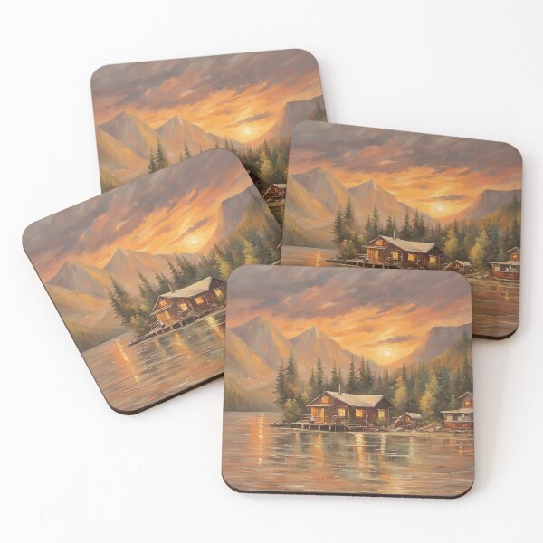 Item preview, A serene lakeside scene designed and sold by Photopat.