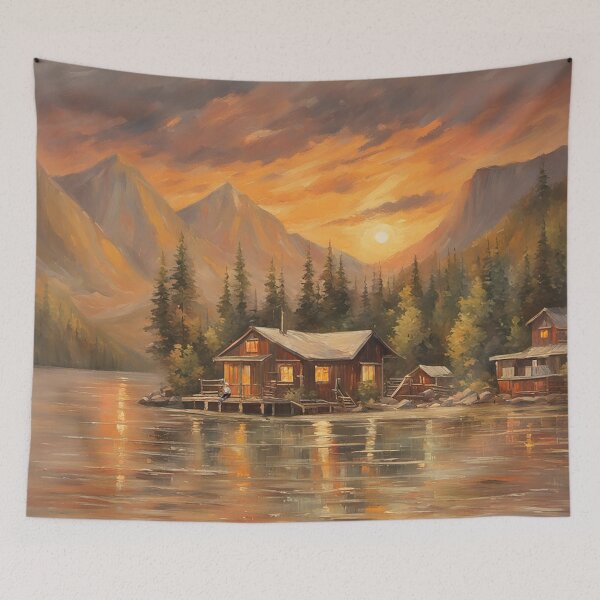 Item preview, A serene lakeside scene designed and sold by Photopat.
